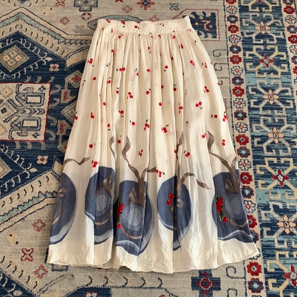Vintage Dresses & Skirts - Vintage cherry maxi skirt